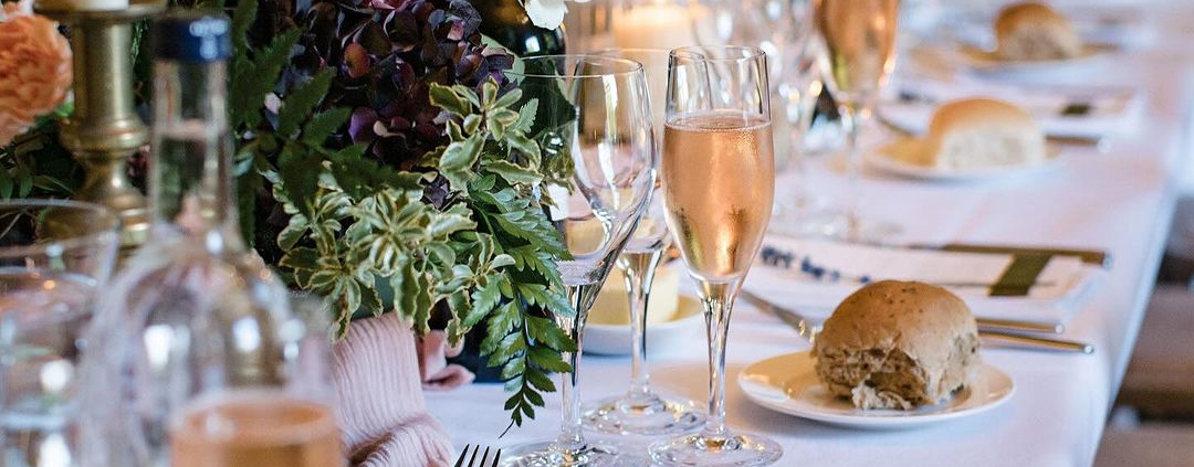 Wedding reception drinks and table wine packages